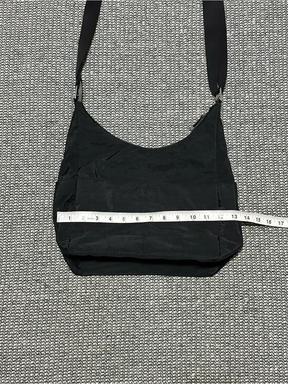 Baggallini Black Nylon Crossbody Shoulder Bag